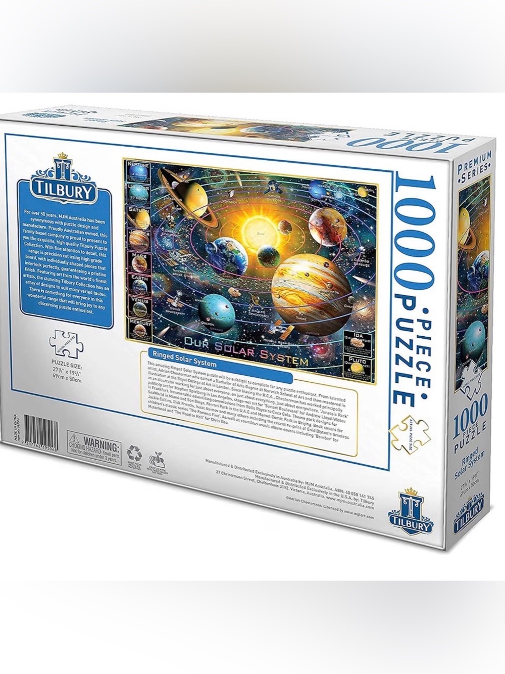 TILBURY Puzzle Premium Series 1000-Piece Ringed Solar System - Picture 2 of 7